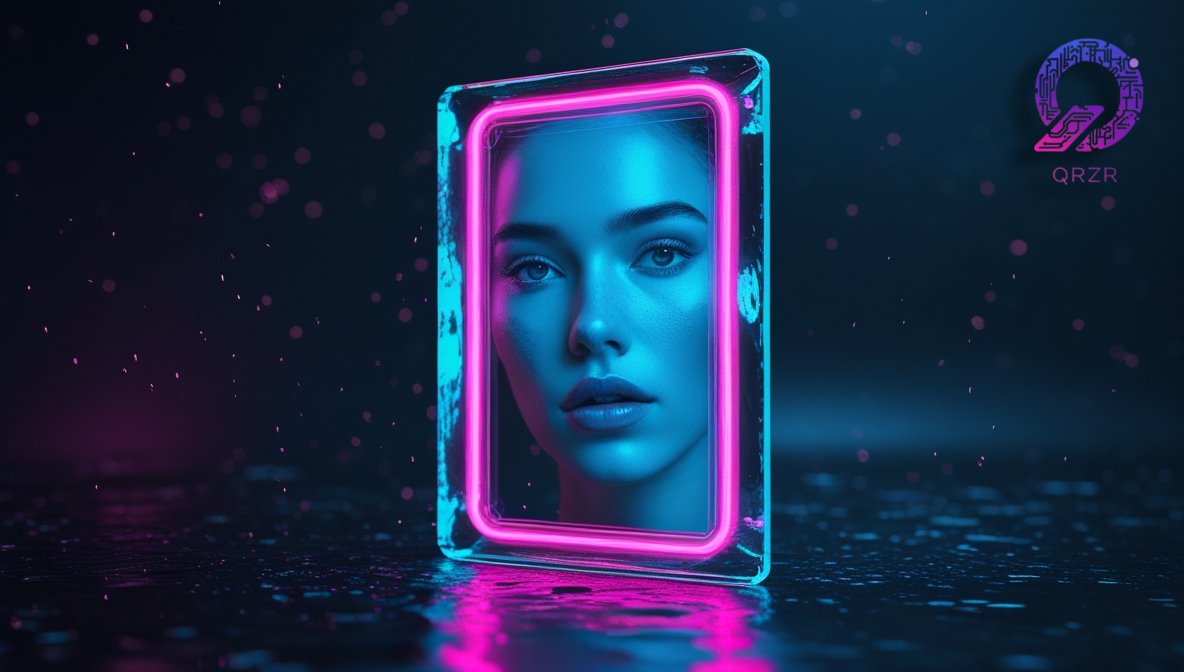 Cadre photo en ligne gratuit polaroid néon iPhone – PhotoFrame